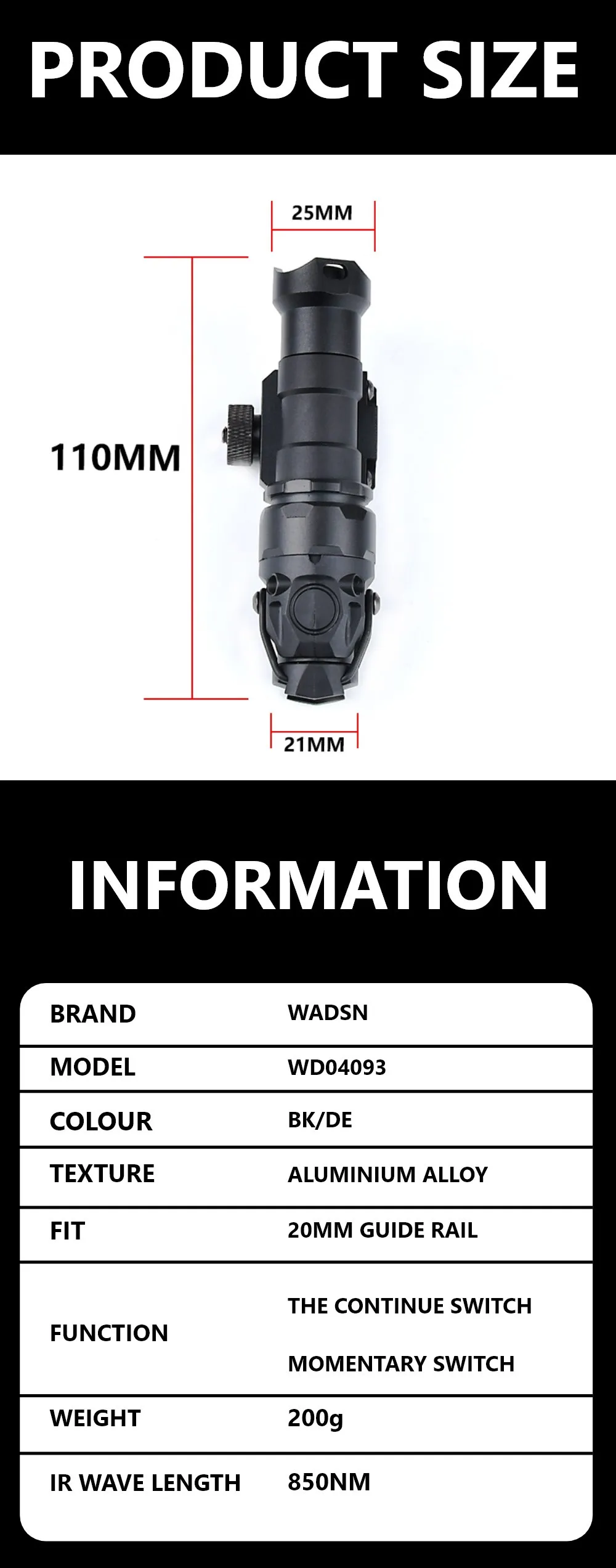 Detalle del interruptor de presión y montaje