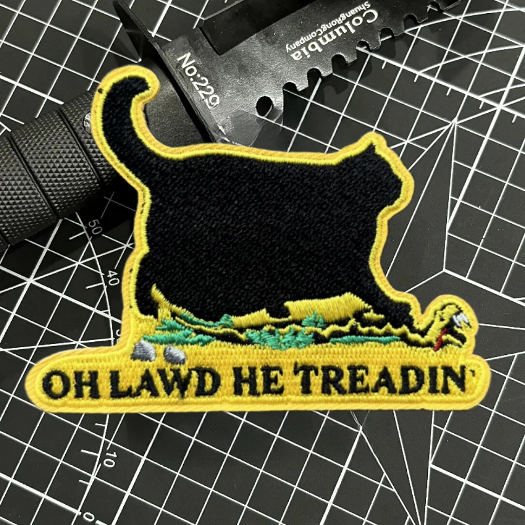 Parche bordado velcro gato para mochila táctica MOLLE - imagen 5