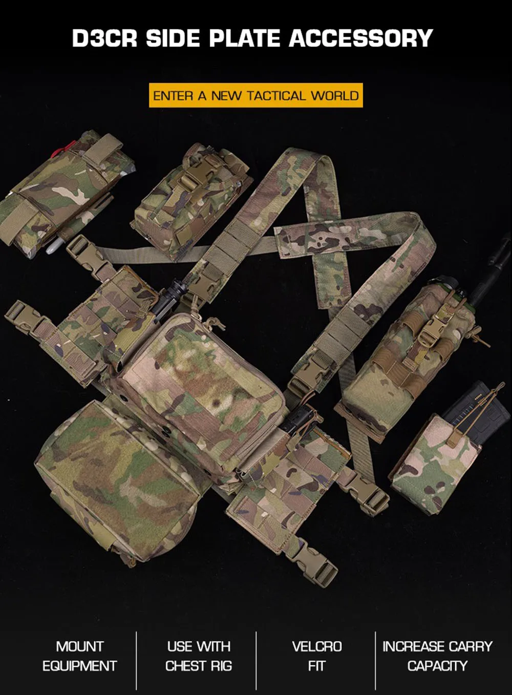 Panel lateral con sistema MOLLE