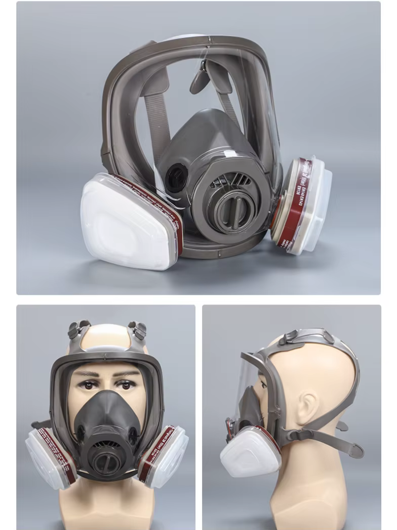 Máscara de gas cara completa con filtro carbón activado - imagen 3