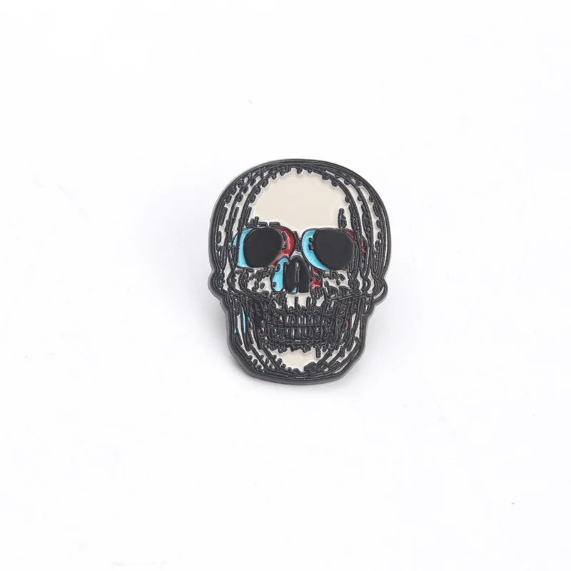 Gittarak broche gótico calavera esmaltada – Halloween - imagen 5