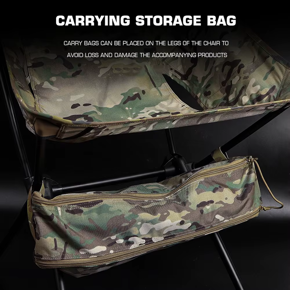 Silla plegable de aluminio transpirable para camping, caza y pesca - imagen 3