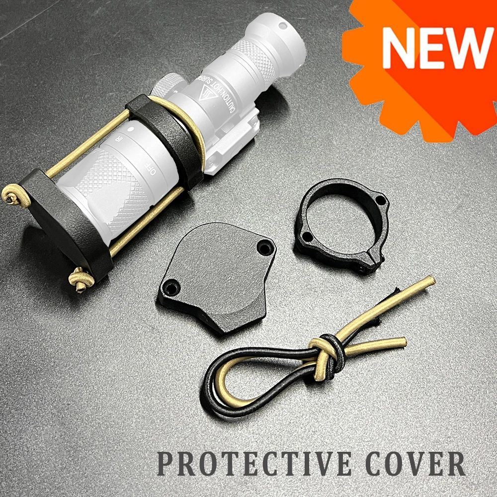 Protector de lente para linterna táctica M300 M600