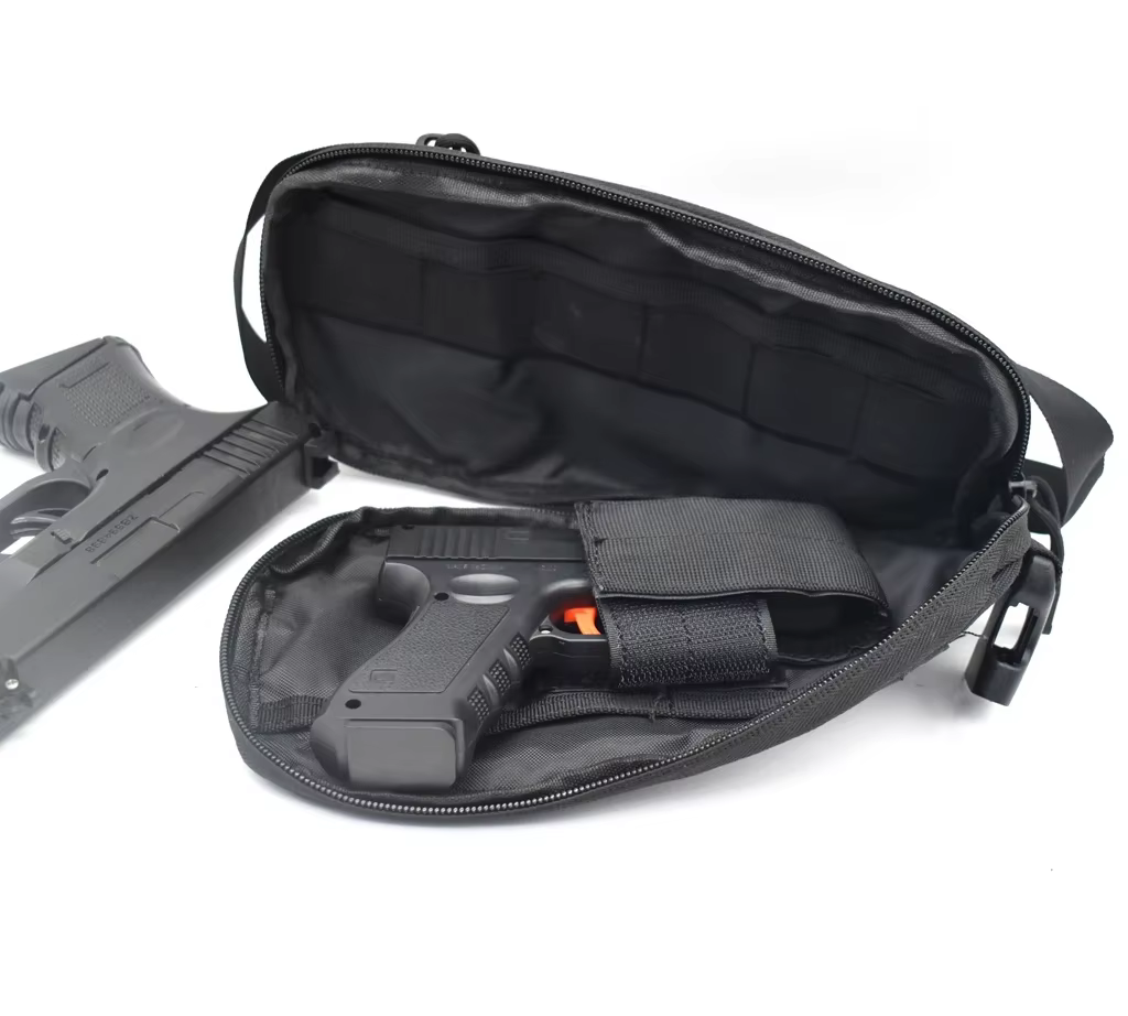 Bandolera táctica de hombro con compartimento oculto para pistola - imagen 2