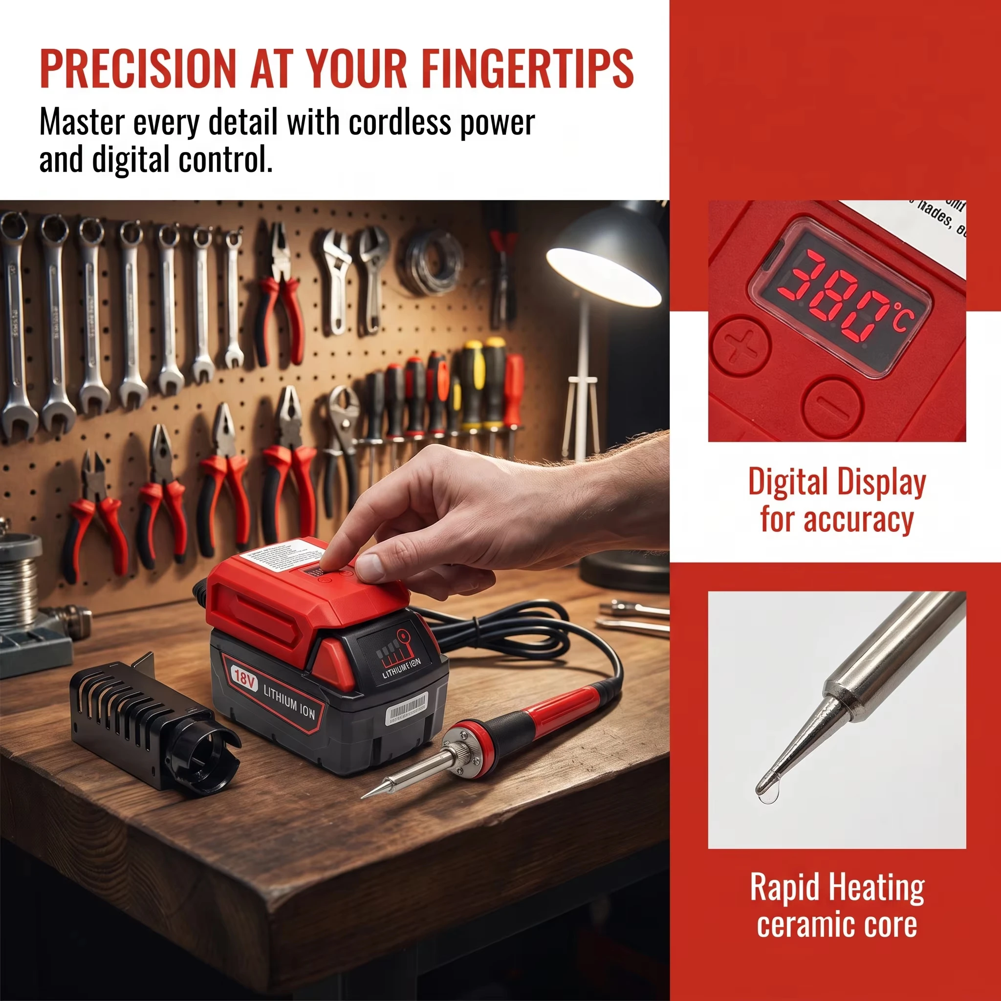 Milwaukee M18 estación de soldadura inalámbrica T12 con control digital - imagen 5