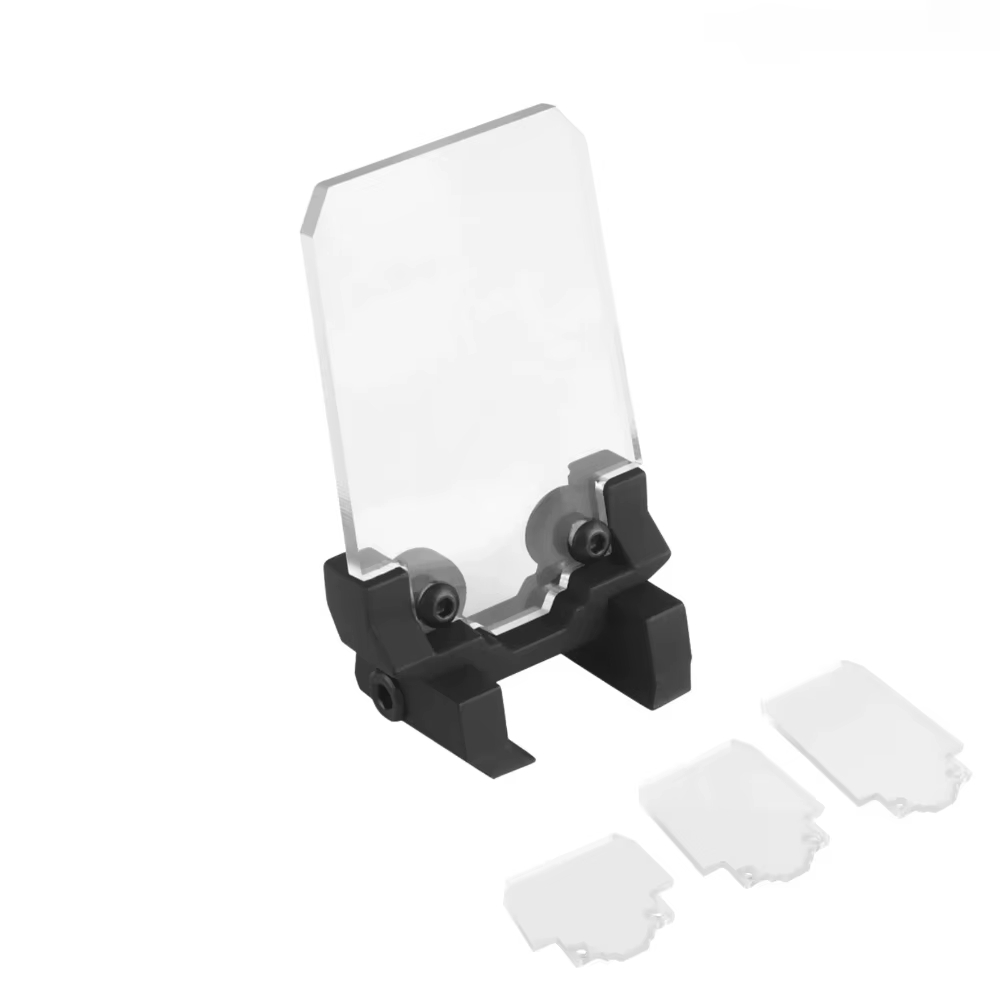 Protector de lente para mira red dot y reflex, aluminio transparente - imagen 2