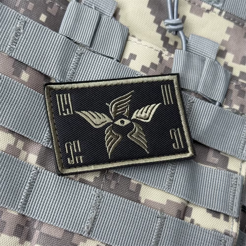 Parche táctico Chevron ángel guardián moral bordado con velcro - imagen 4