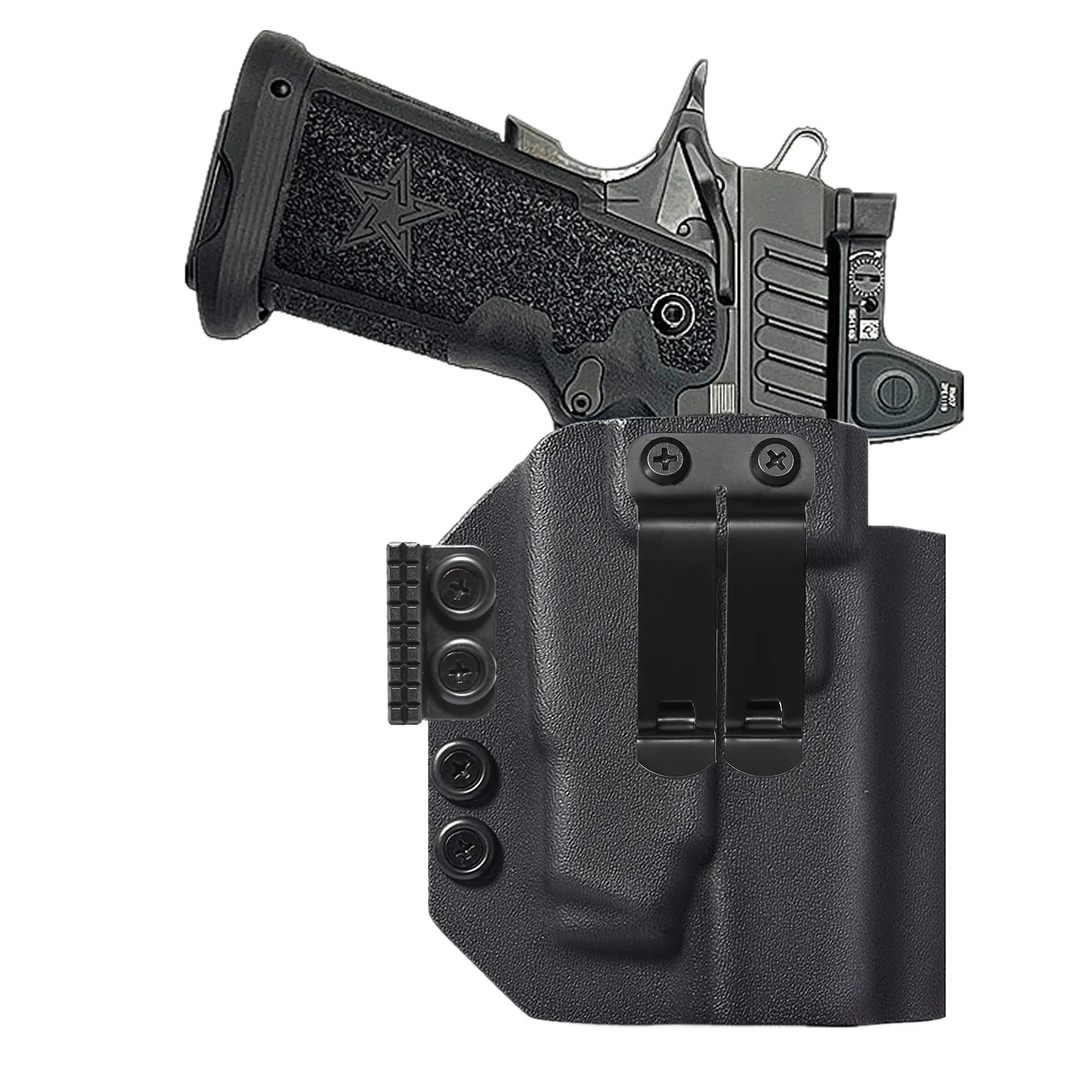 Vista de la funda en posición IWB