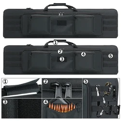 Funda táctica para rifle airsoft y carabina con accesorios de caza