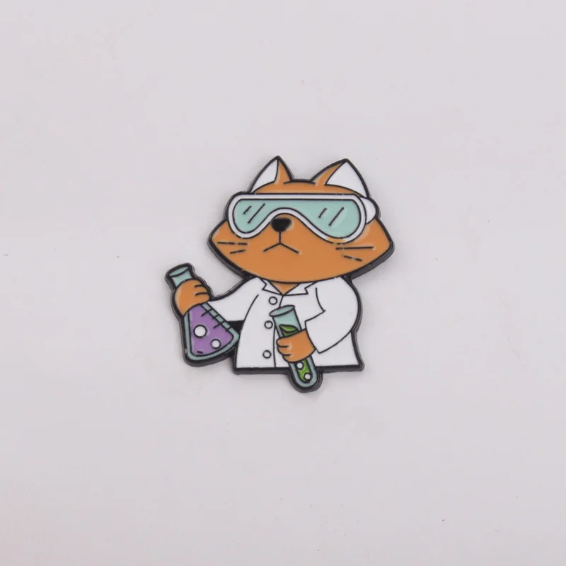 Broche táctico emblema de gato científico experimento - imagen 5