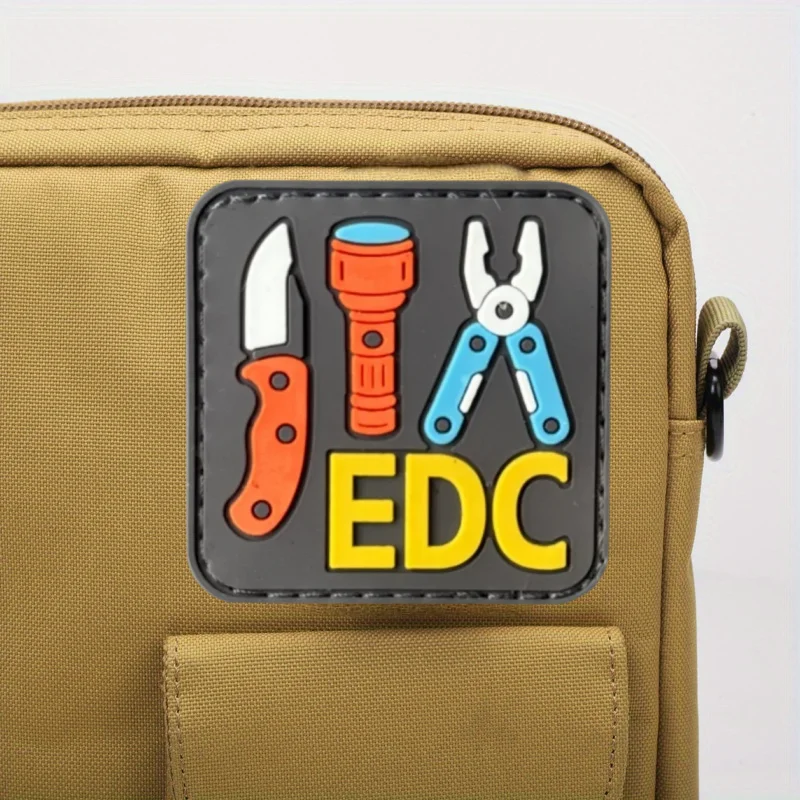 Parche táctico PVC para chaleco EDC con gancho y bucle - imagen 4