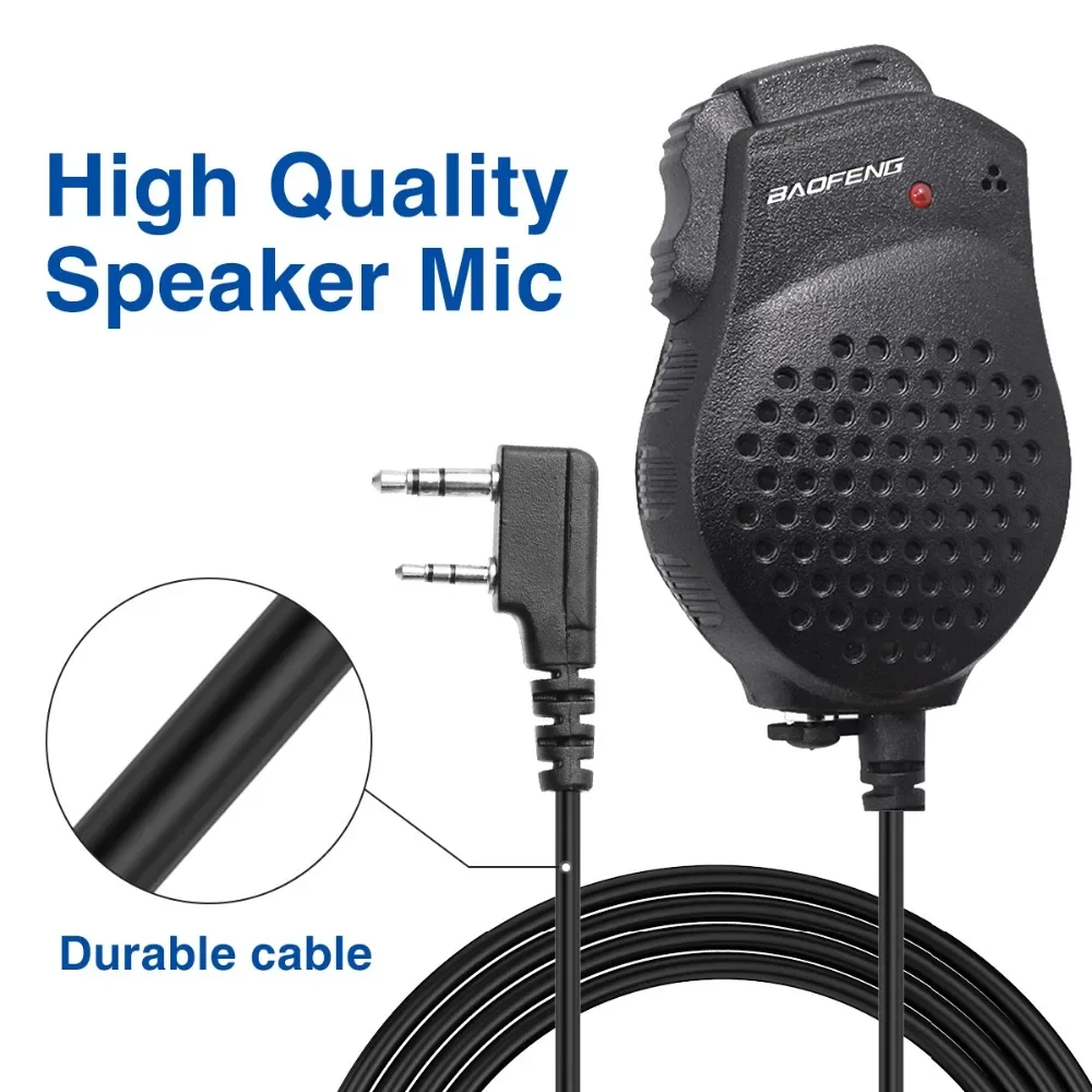 Micrófono altavoz de hombro Baofeng PTT para UV-5R UV-82 - imagen 2