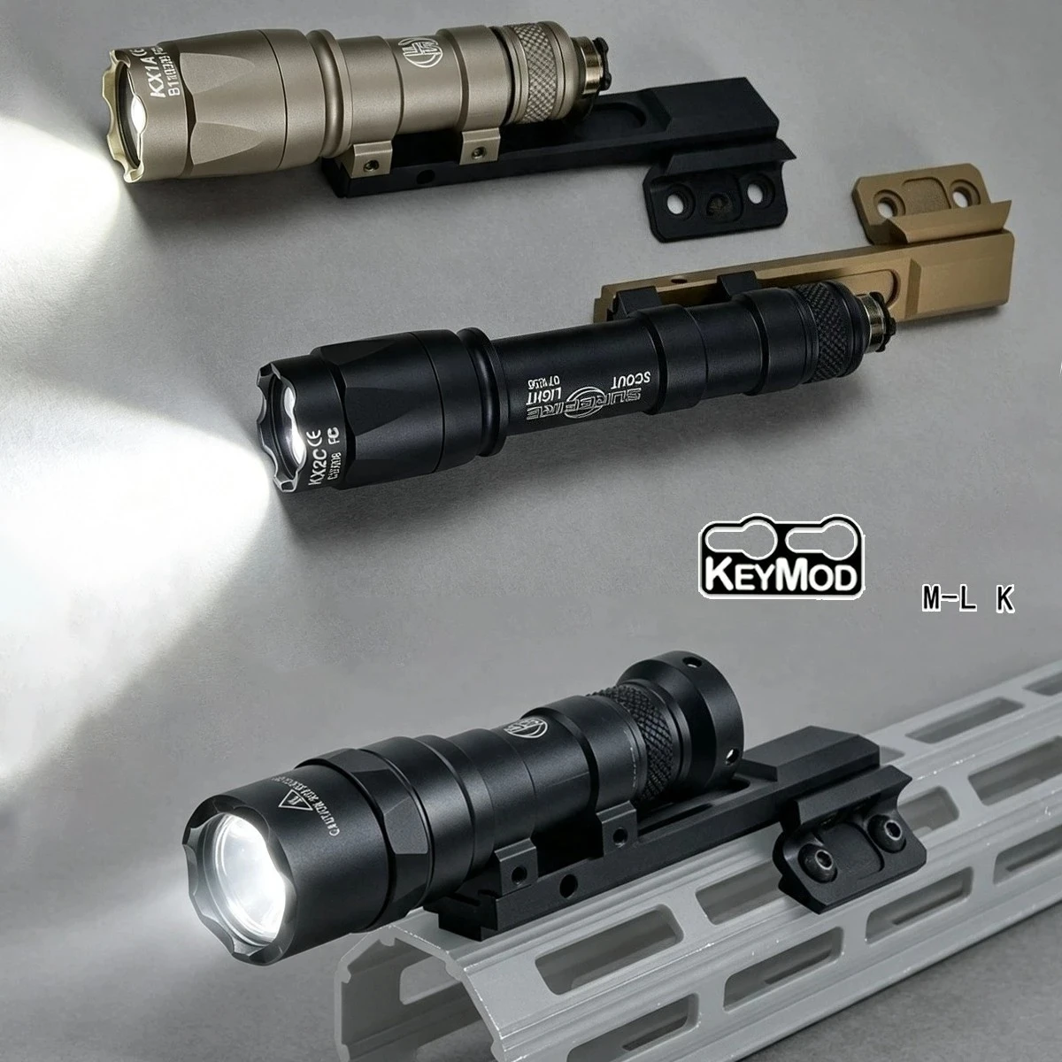 Surefire Linterna táctica M600 con soporte lateral MLK Keymod - imagen 2