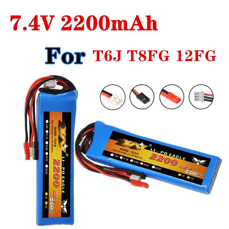 Batería LiPo recargable Futaba T6J T8FG 12FG - imagen 2