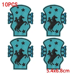 Parches termoadhesivos bordados estilo oeste vaquero – flores para ropa