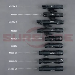 Linterna táctica Surefire LED alta potencia infrarroja estroboscópica