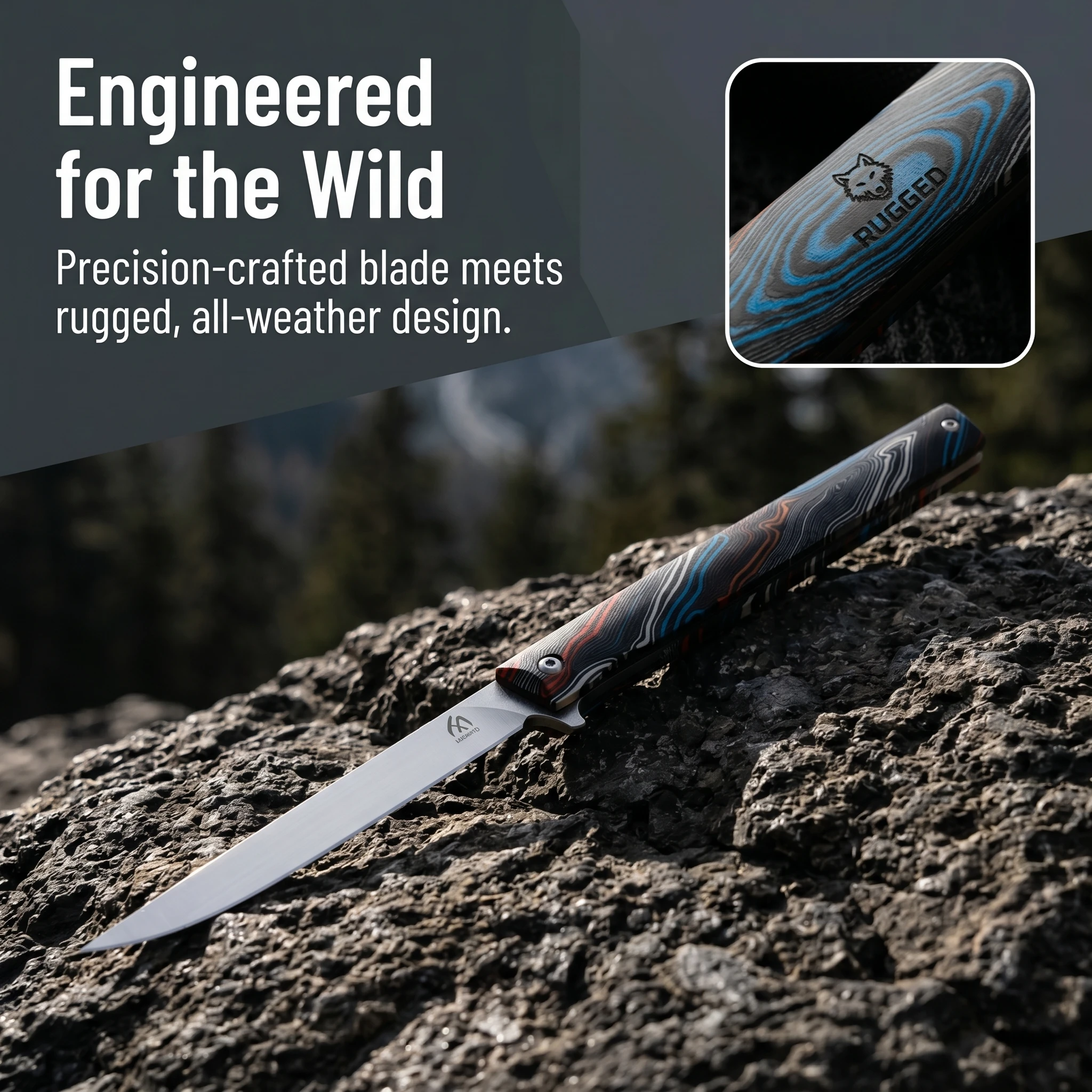 Cuchillo plegable táctico G10 multifunción para al aire libre EDC - imagen 2
