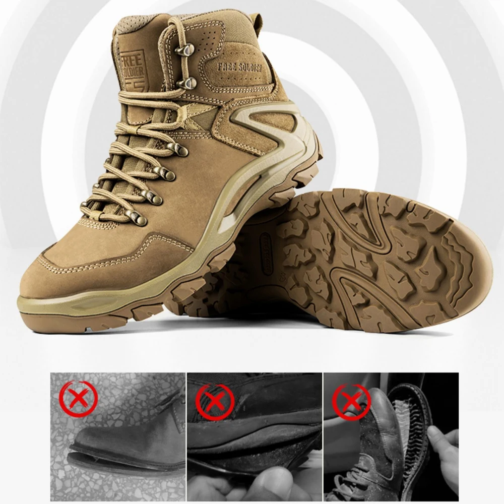 Botas tácticas impermeables transpirables para senderismo hombre - imagen 4