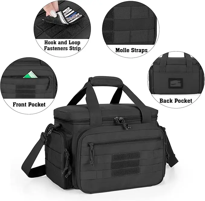 Bolsa táctica para tiro con divisores acolchados extraíbles - imagen 5