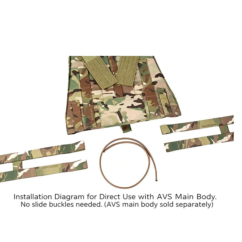 Panel Lateral MOLLE Camo CP con Diseño Esquelético – Portaplacas - imagen 5