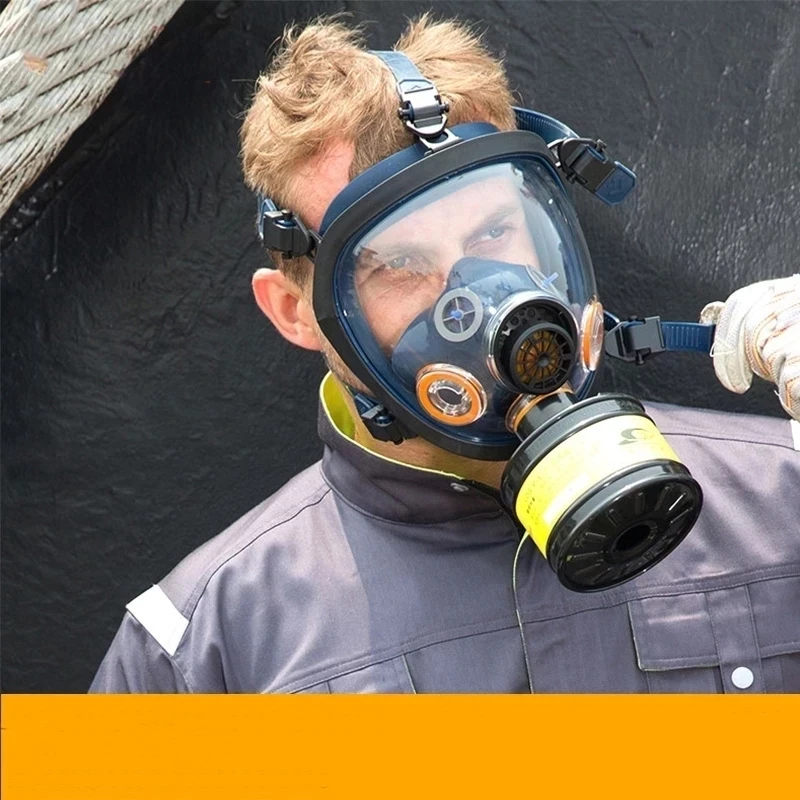 Máscara de gas facial completa – Respirador antipolvo filtración profesional - imagen 2