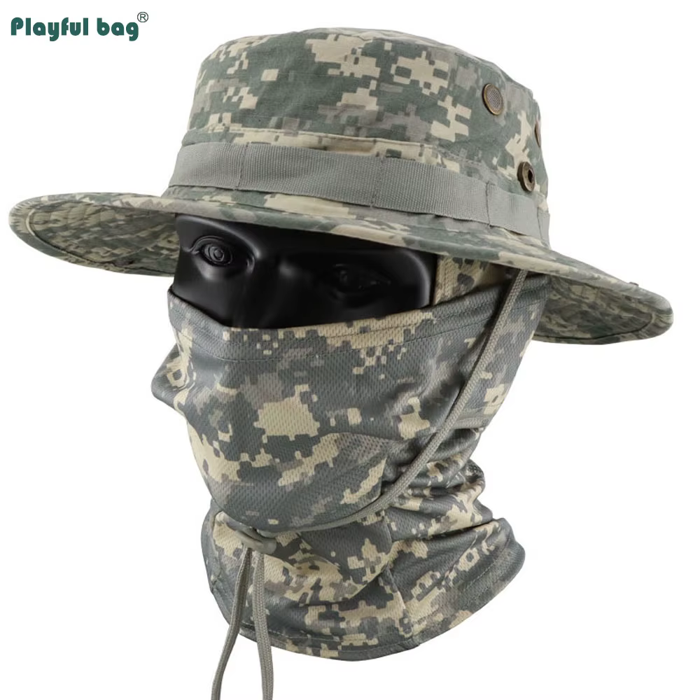 Gorro táctico camuflaje Bonnie, visión frontal