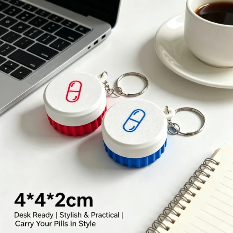 Pastillero estanco para medicamentos sellado, viaje y aire libre - imagen 3