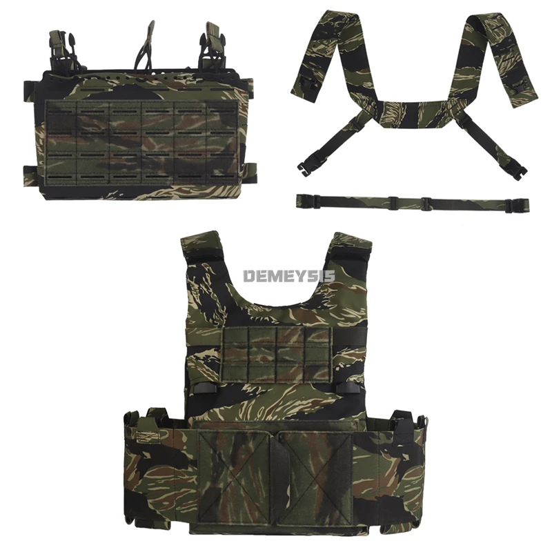 Plate Carrier Arnés Táctico Acolchado Porta Cargadores 5.56 Ajustable - imagen 3