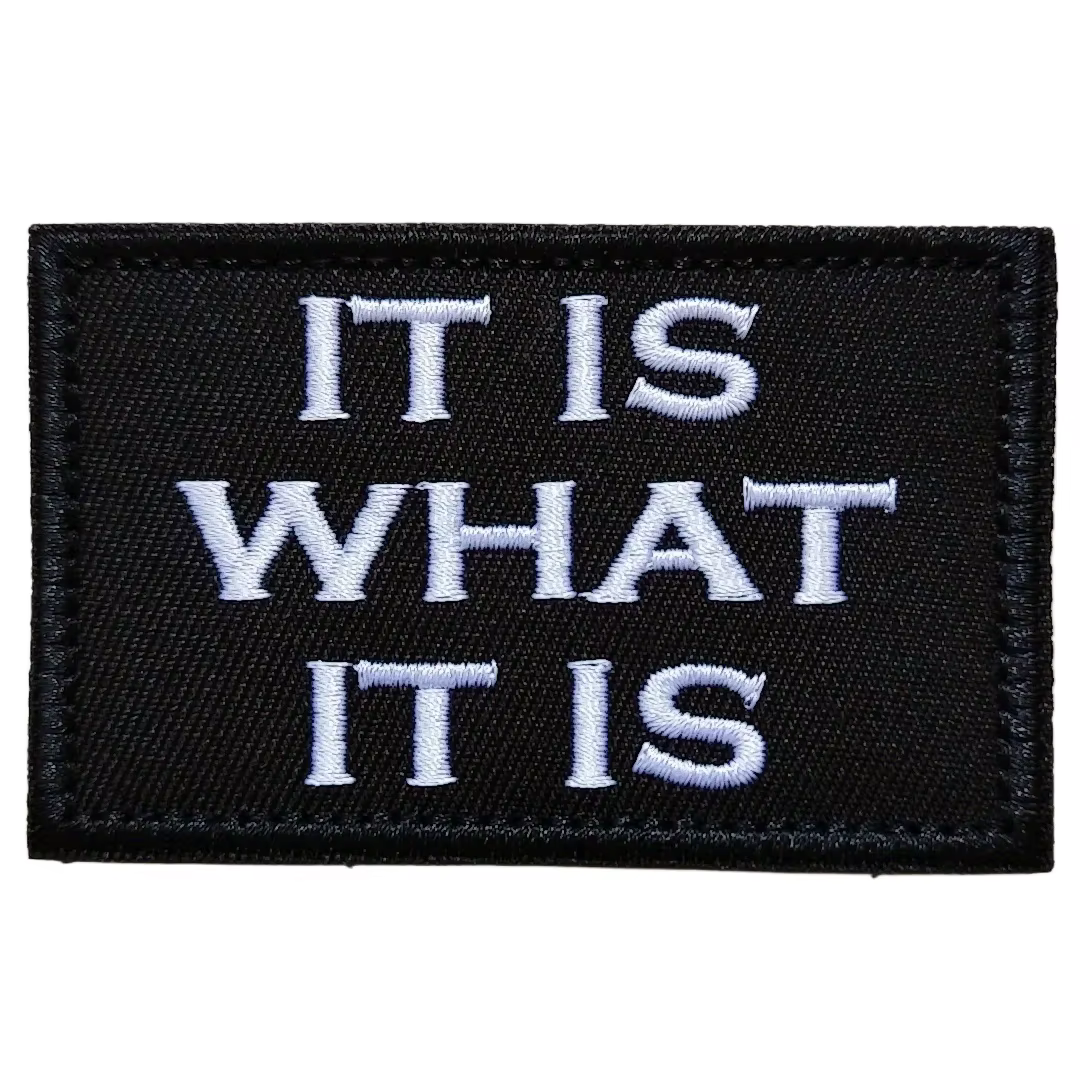 Parche velcro táctico IT IS WHAT – Moral militar mochila MOLLE - imagen 5