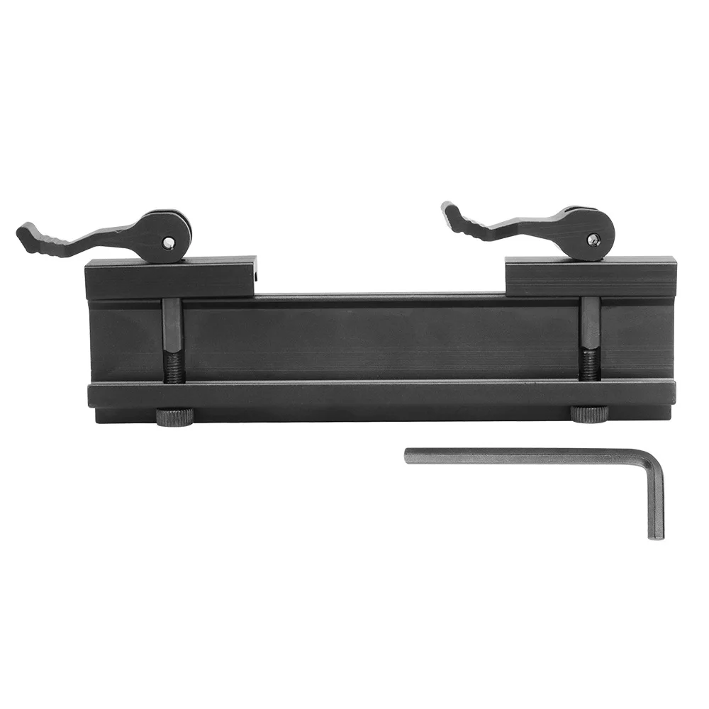 Configuración del adaptador con múltiples accesorios tácticos montados