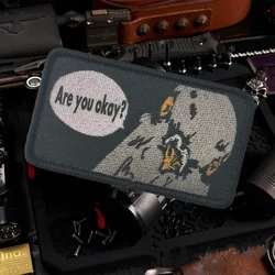Parche táctico velcro diseño de pájaros insignia para chaleco MOLLE