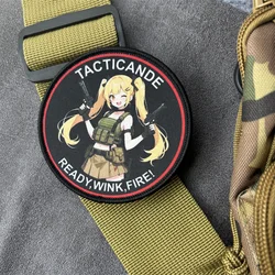 Parche táctico anime infantil con gancho y bucle para ropa