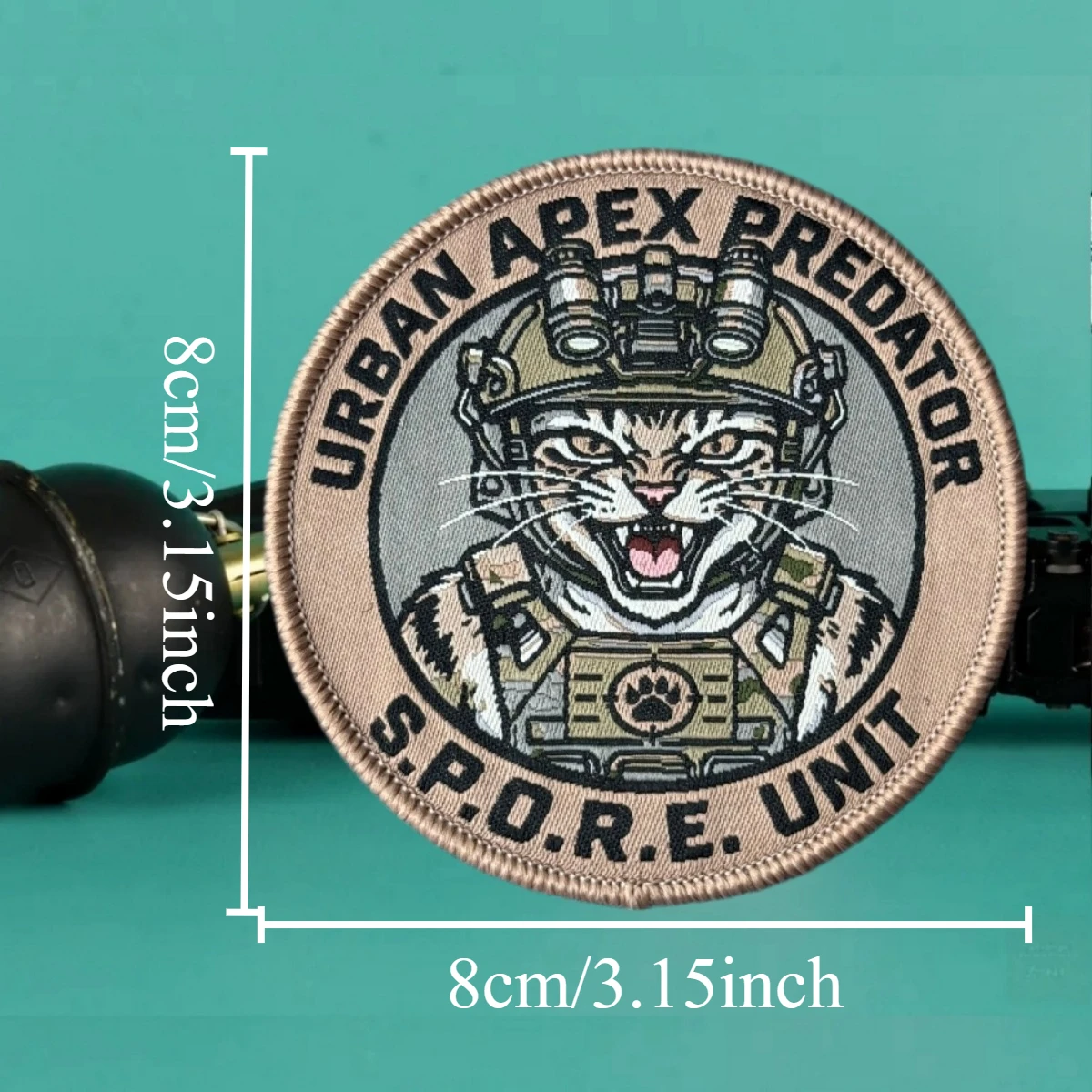 Parche moral velcro Urban Apex Predator S.P.O.R.E. – Táctico militar MOLLE - imagen 3