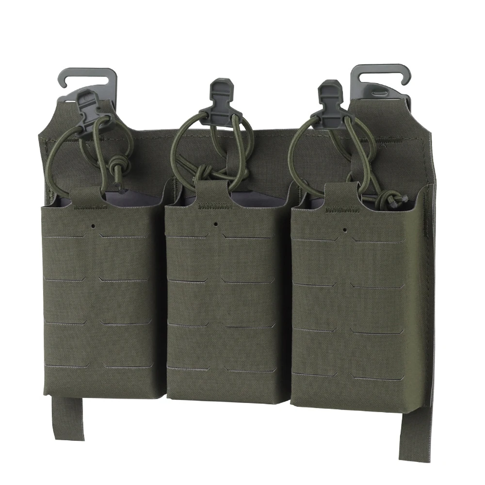 Portacargadores MOLLE Triple Abierto para Fusil con Elástico - imagen 2