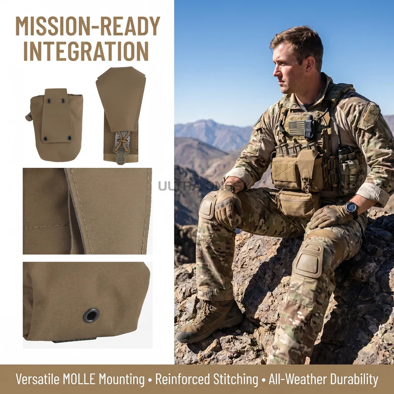 Porta radio MOLLE táctica de pecho para cargadores y Airsoft - imagen 3
