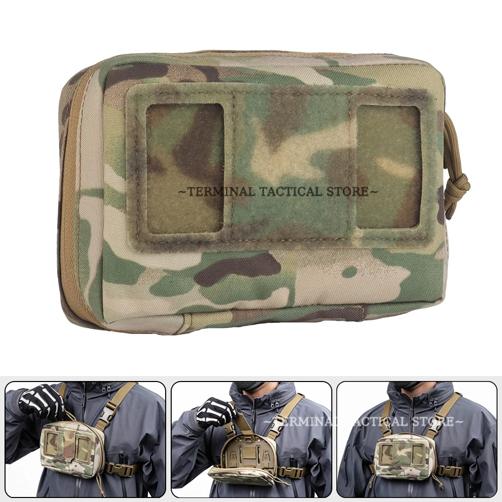 Chaleco táctico MOLLE con bolsa plegable para teléfono y navegación - imagen 3