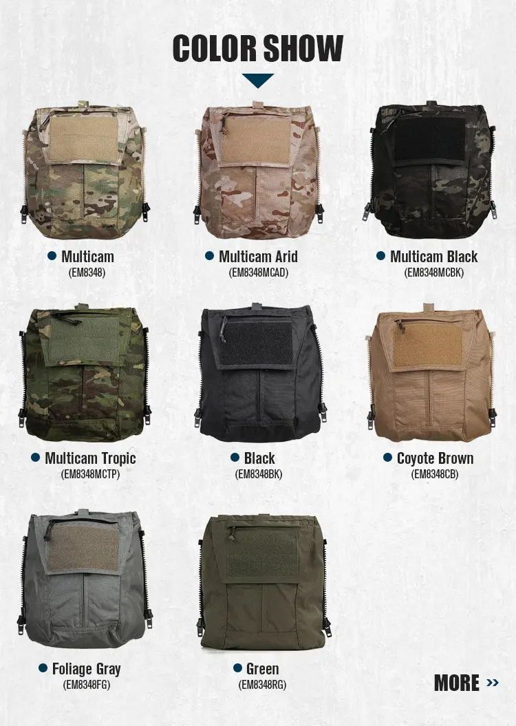 Sistema trasero Molle y sujeción