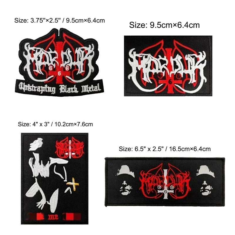 Parche bordado táctico Marduk negro dorado – Termoadhesivo