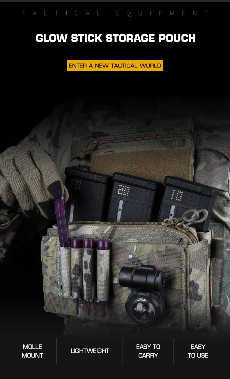 Portador de placa táctica y accesorios en MOLLE