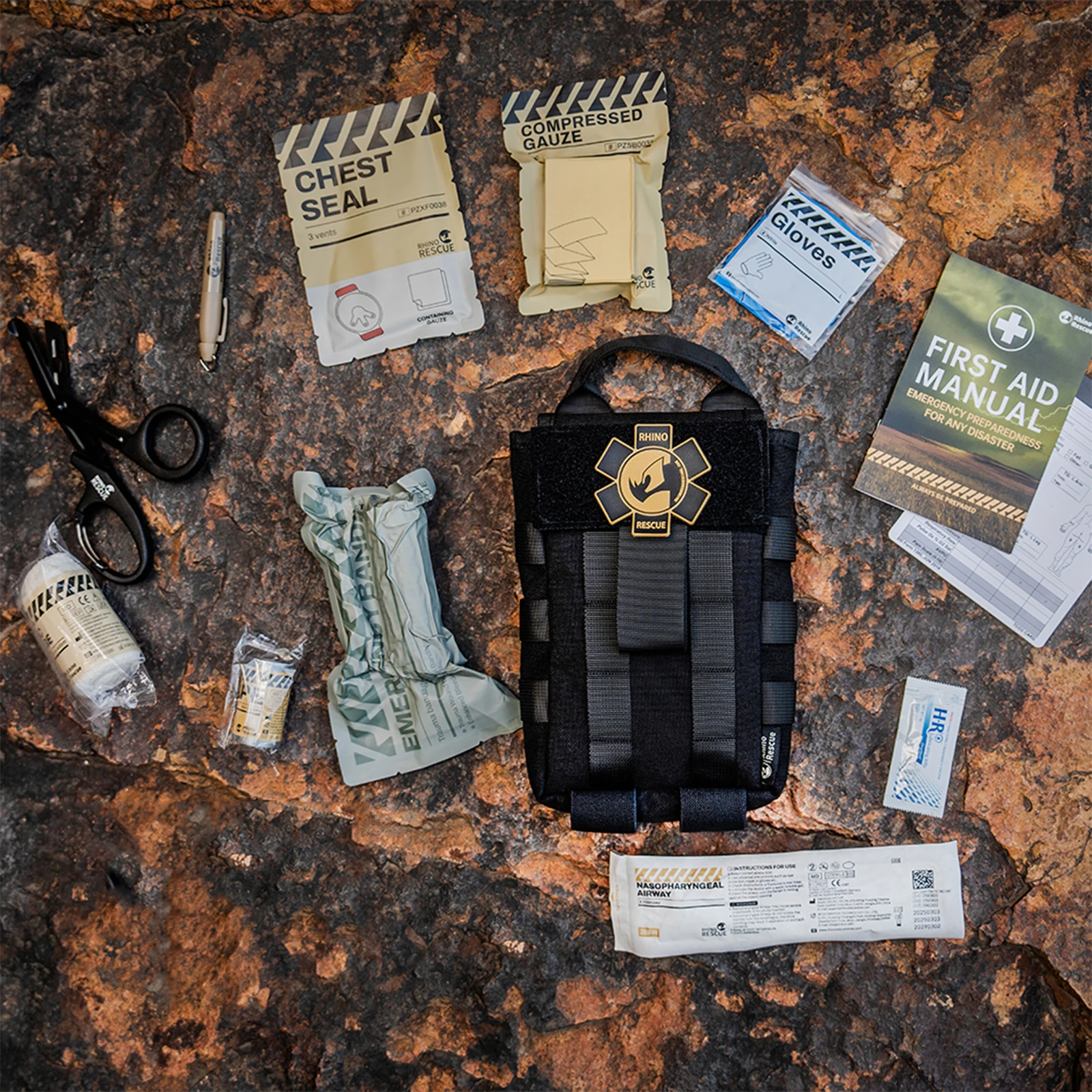 RHINO RESCUE Bolsa IFAK MOLLE Primeros Auxilios – Senderismo y Camping - imagen 4