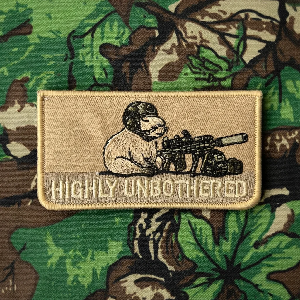 Emblema con sistema de sujeción tipo gancho y bucle