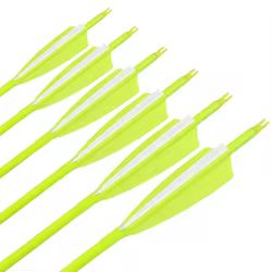 Flechas de carbono para tiro con arco recurvo, plumas naturales