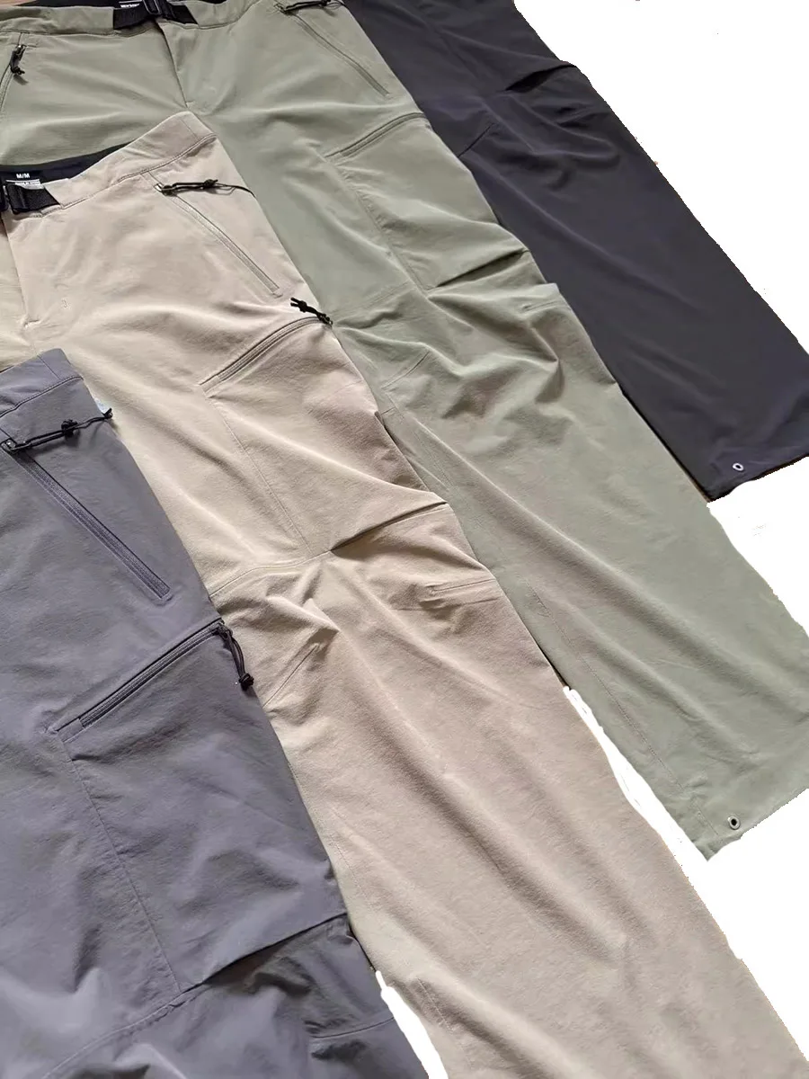 Pantalones tácticos impermeables de pierna recta con botones a presión - imagen 3