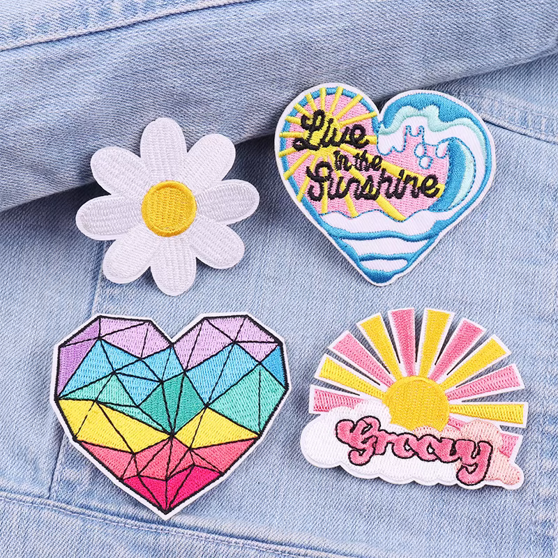 Colección de 3 parches con diferentes diseños de paisajes