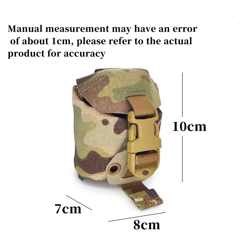 Bolsa táctica MOLLE granadas airsoft, funda cintura EDC - imagen 2