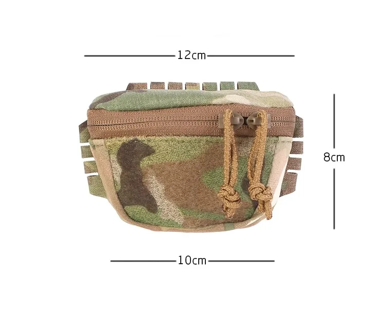 Bolsa táctica universal para casco en uso