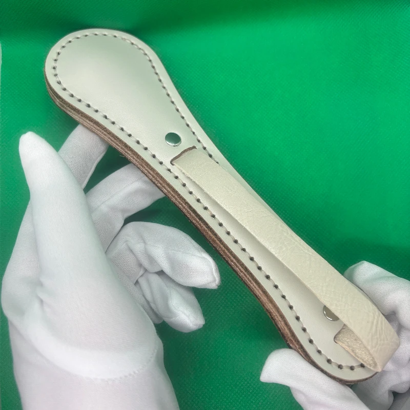 Clapper de defensa y fitness de cuero cosido a mano con plomo - imagen 5