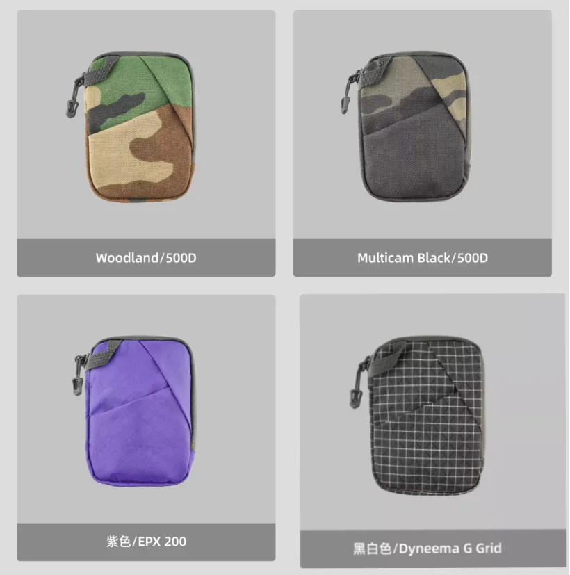 Bolsa EDC para tarjetas, organizador portátil y ligero expandible