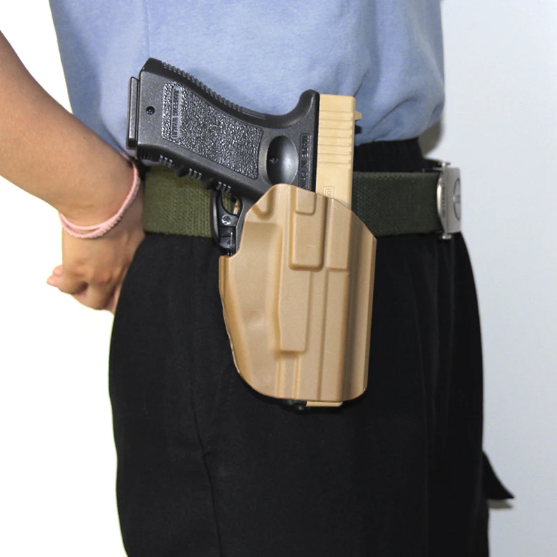 Funda táctica pistola CZ75/GL17 de cinturón con fijación MOLLE - imagen 4