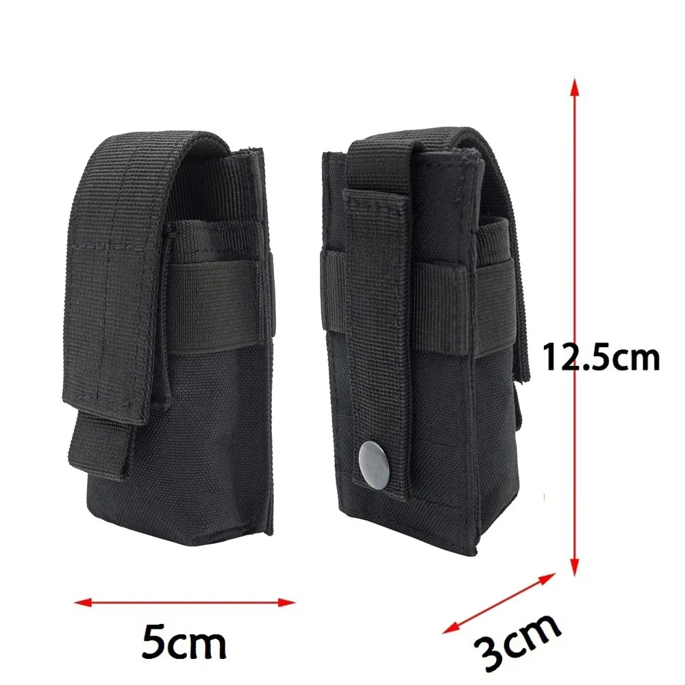 Bolsa táctica MOLLE para cargador de pistola, linterna y cuchillo - imagen 5